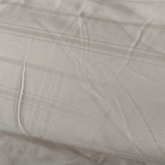 Set of Two Pillow Shams Tonal Cream Stripes Silky - Picture 12 of 12